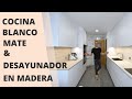 Cocinas Blancas y Madera Desayunador CJR