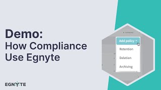 How Compliance Professionals Uses Egnyte