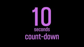 10 seconds timer / countdown timer / number color / purple