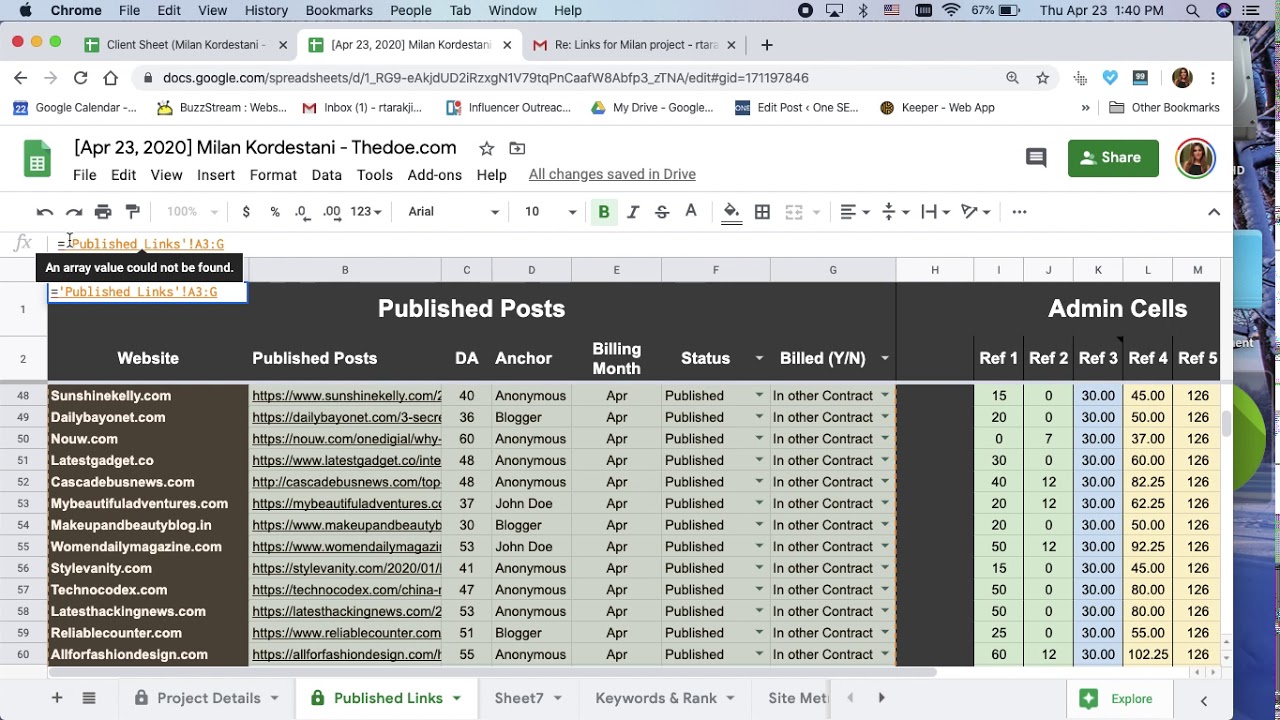 How to use the import range formula - YouTube