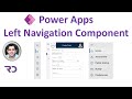 PowerApps Left Navigation Component