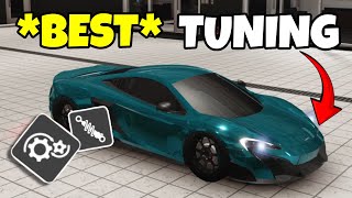 *BEST* DYNAMICS TUNING for a Sports Car in Roblox Greenville + Saleen S7 Tuning SETTINGS!