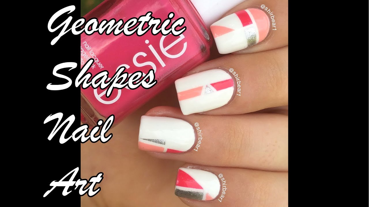 Geometric Shapes Nail Art Tutorial YouTube