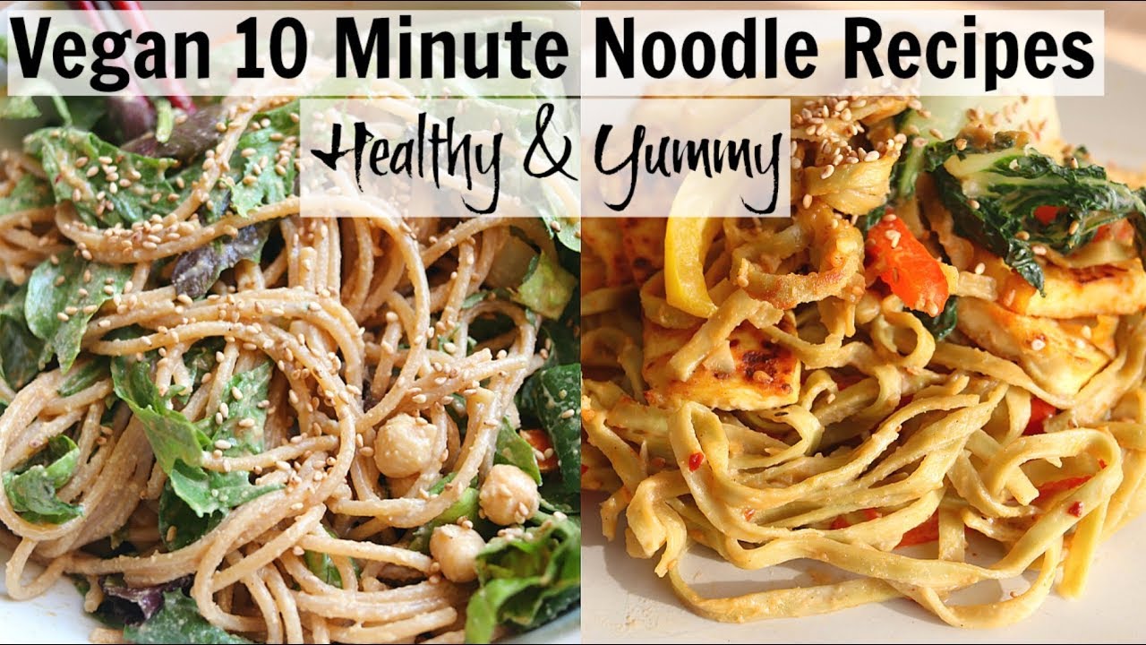 10 minute noodle recipes cheap lazy vegan