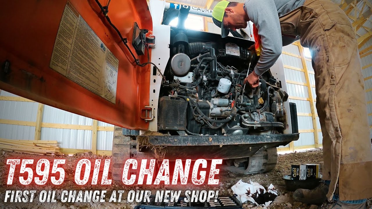 Bobcat T595, Oil Change tips and philosophy ! - YouTube