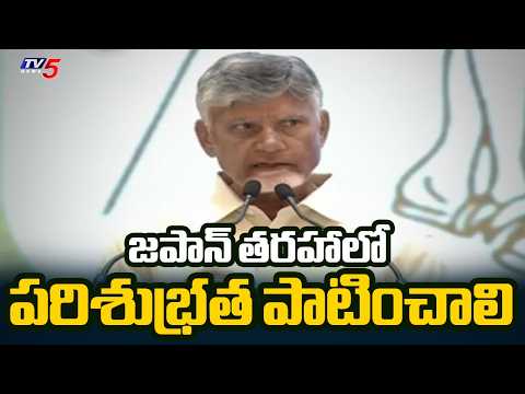 జపాన్ తరహాలో పరిశుభ్రత పాటించాలి.. CM Chandrababu Key Comments At Swachh Andhra Awards | TV5 News - TV5NEWS