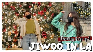 지우 in LA✈️ | 더 그로브&비버리힐스 탐방 | 면세 쇼핑 언박싱 | 이 시국 여행 기록 첫 번째 📼(ENG/JPN)