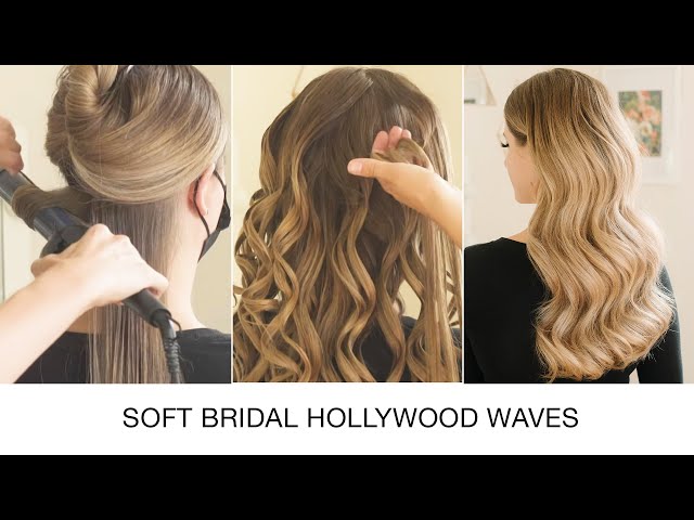 Classic Hollywood Waves Bridal Wedding Hairstyle