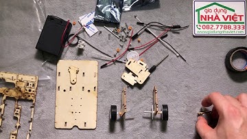Hướng dẫn lắp ráp ô tô dò đường tự hành cảm biến hồng ngoại A10