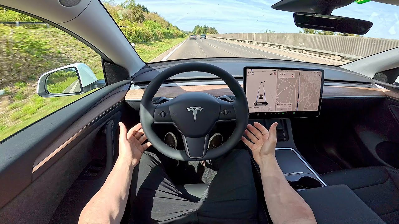 Tesla Model Y LR RWD Test Drive POV - Ambience Binaural Sound - YouTube