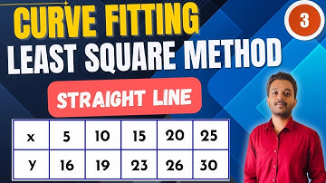 Curve Fitting of Curve | Straight Line | Least Square Method | Example 3 | Engineering Mathematics |
