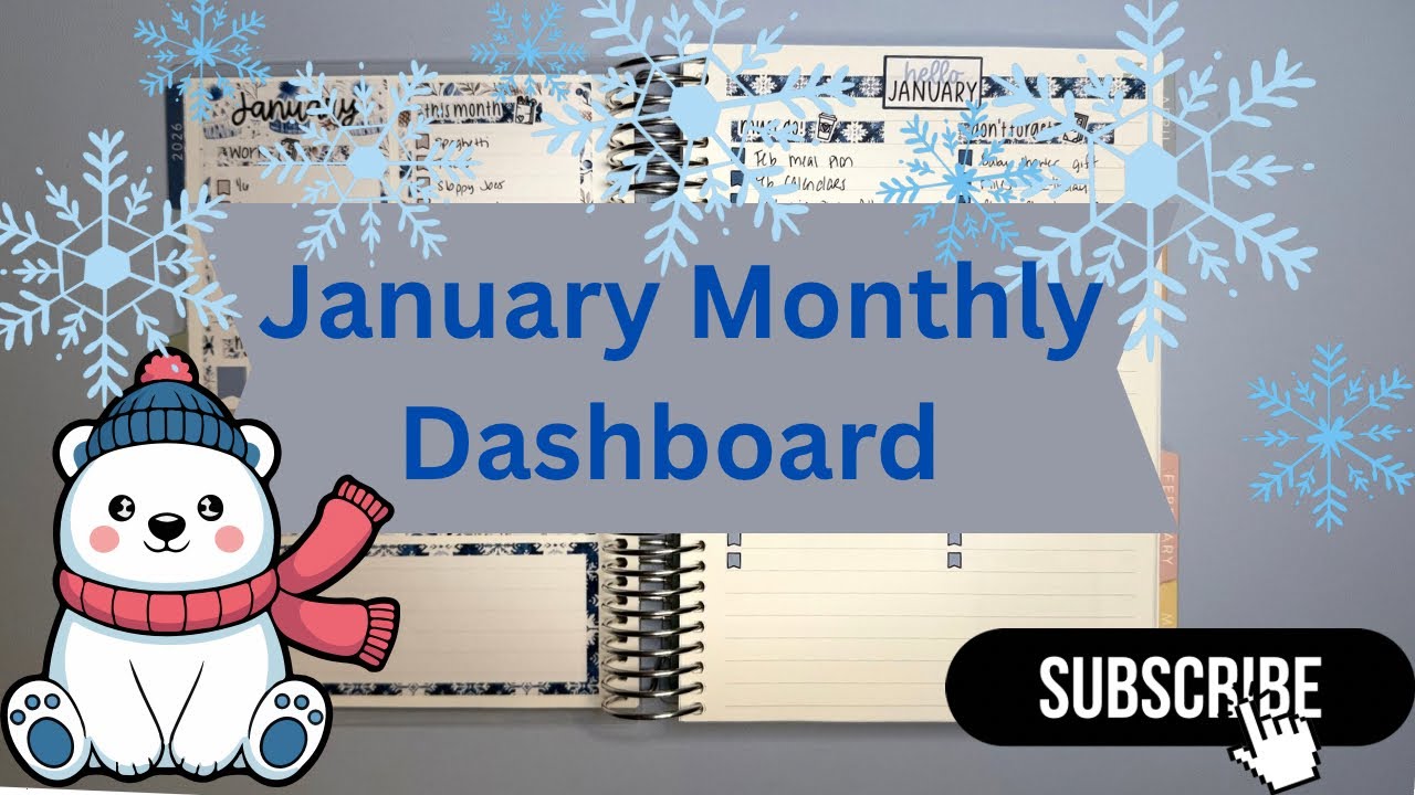 План на январь | Ежедневный план от Эрин Кондрен | Планируйте вместе со мной