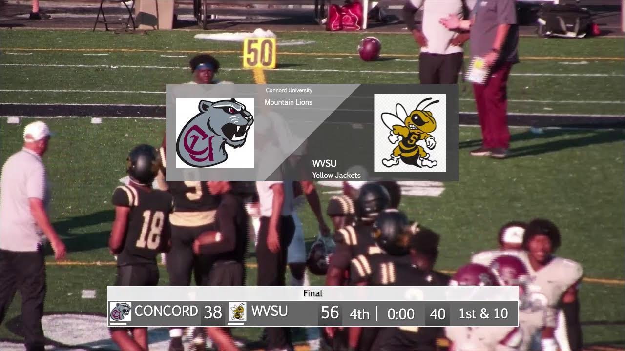 WVSU Football vs Concord YouTube