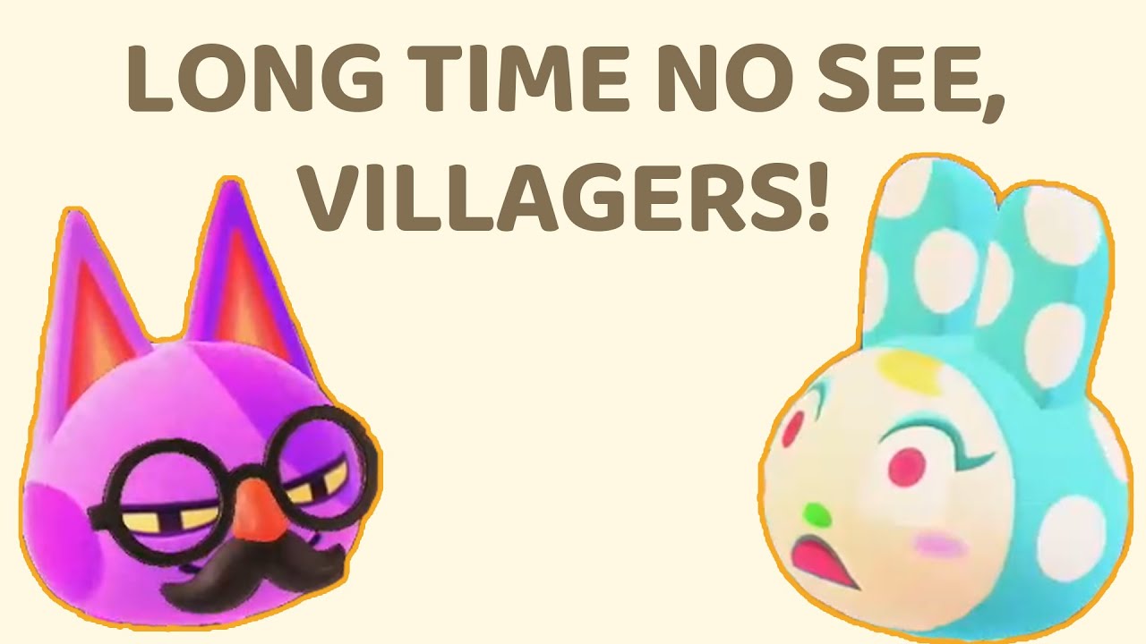 How Villagers React When They See You After a Long Time - Animal Crossing: New Horizons