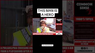 HERO PHILADELPHIA CROSSING GUARD GIVES HILARIOUS INTERVIEW #viral #foryou #shorts #funny