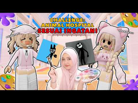 ANIMAL HOSPITAL SPEED DRAW CHALLENGE BY MEMORY‼️🤣 | Roblox Indonesia