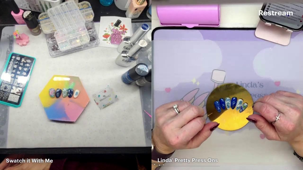 Live with @lindasprettypressons Unboxing February's Mani x Me Box. 