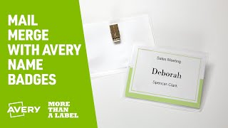How to make name badges with Avery Products