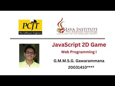 Tomb Runner | JavaScript 2D Game | Java Institute | Geethaka Gawarammana
