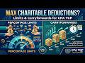 Charitable Contribution Percentage Limits and Carryforwards | CPA TCP