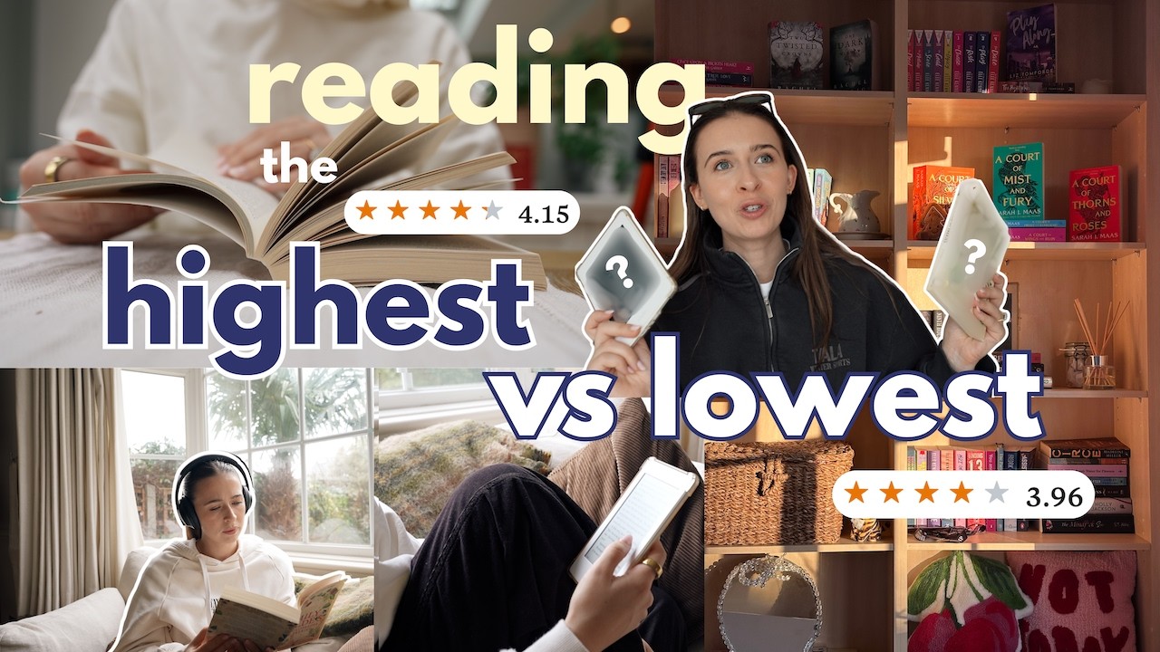 reading the highest vs lowest books on my tbr 🌟📚 (according to goodreads!)
