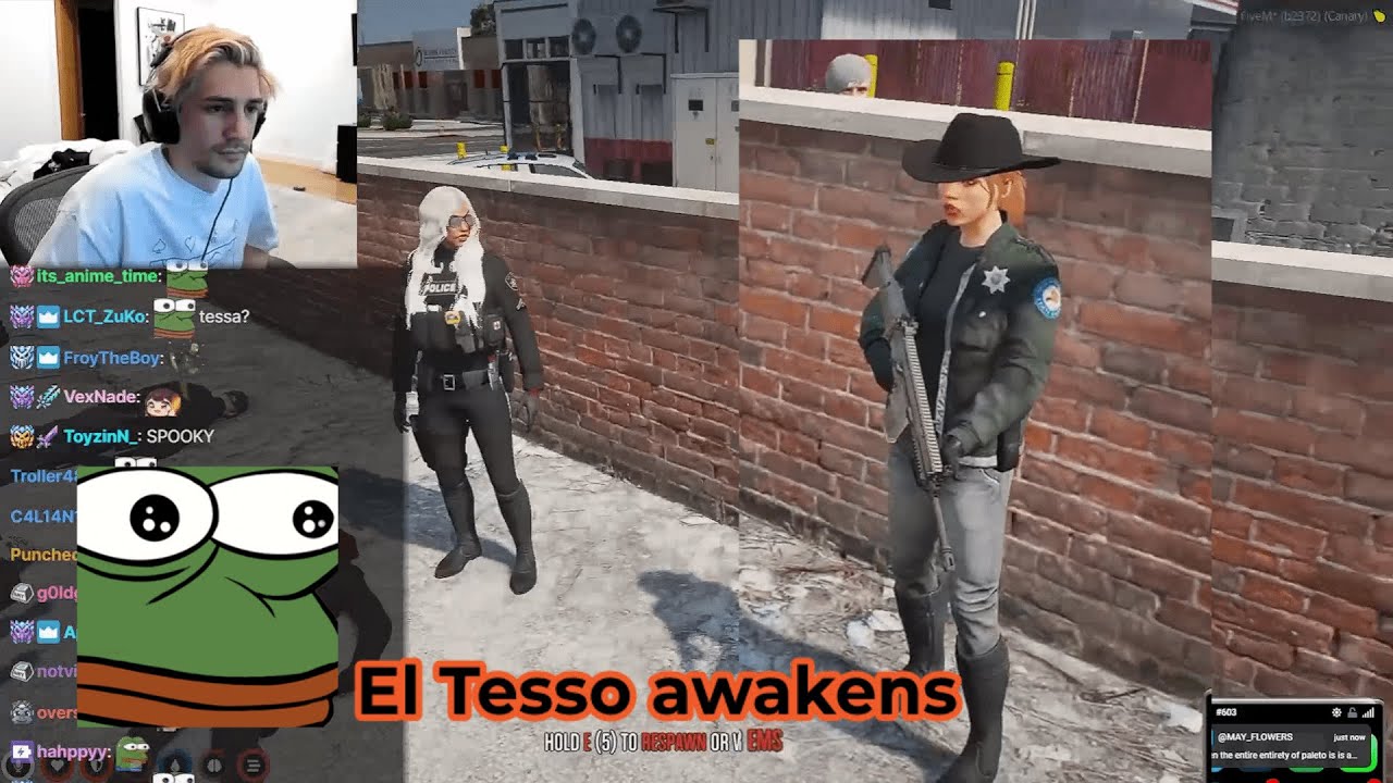 El Tesso (Tessa Lamb) sings a creepy Song to xQc and GG