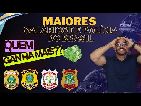 MAIORES SALÁRIOS DE POLÍCIA DO BRASIL! Quem são os policiais mais bem pagos do Brasil?