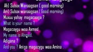 Somali language lesson 02