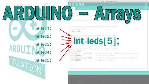 How to use Arrays | Arduino programming