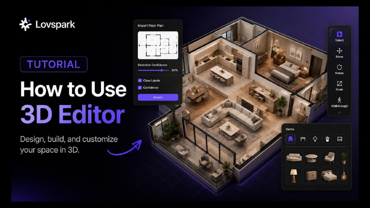 How to Build Interactive 3D Spaces | Lovspark 3D Editor Tutorial