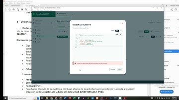 INSERTAR DATOS EN MONGODB