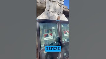 Before Andersen 100 Series Fibrex windows are installed