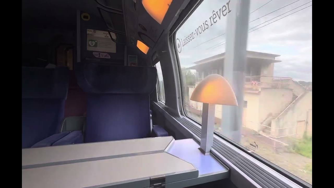 Ansage/Announcement TGV bei Ausfahrt Forbach in Richtung Paris Est