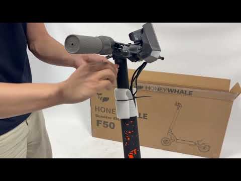 Capa do vídeo: Tutorial de montagem e dobragem da patinete elétrica HONEYWHALE F50