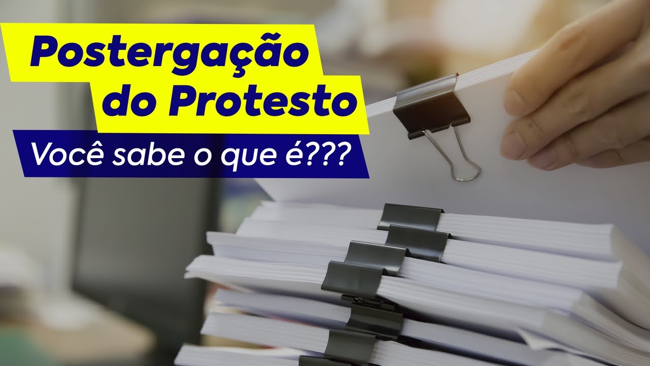 Postergação do Protesto - Você sabe o que é??? - YouTube