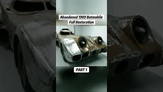 Abandoned 1989 Batmobile Full Restoration #carrestoration #carmechanic #caroftiktok #carrepair