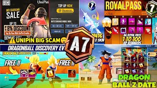 🔴Dragon Ball Event Release date | ⚠️Unipin Offers Scam  | Lucky Spin in Bgmi