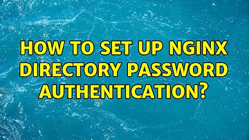 How to set up Nginx directory password authentication?