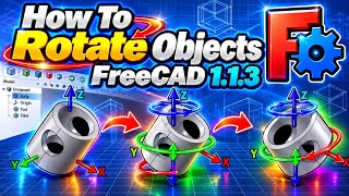 How To Rotate Objects | FreeCAD 1.1.3