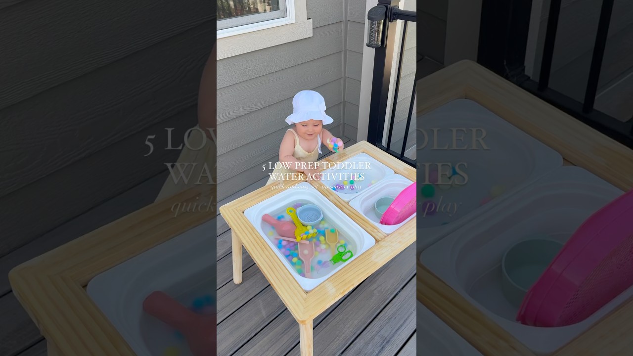 5 easy low prep water sensory activities for toddlers 