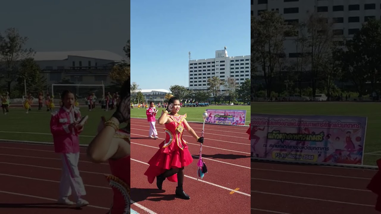 โรงเรียนเมืองใหม่ เดินสวนสนามการแข่งขันกีฬา แก้วมุกดาหารเกมส์ 2565 #sports #parade