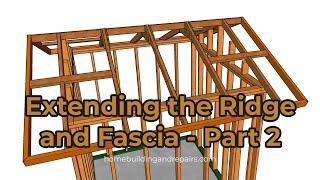 How To Extend Fascia On A Shed With Gusset Roof Rafter Framing