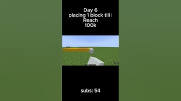 Day 6 of placing 1 block for every subscriber I have | #minecraft #fyp #shorts