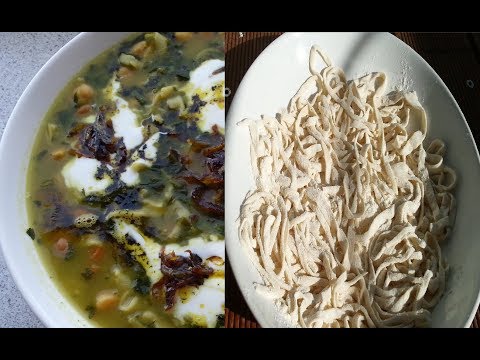 Handmade Ash Reshte Noodles - طرز تهیه رشته آش