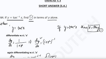 Q#64 - Ex 5.3 - Short Answer Type  - NCERT EXEMPLAR Class XII Maths - Continuity & Differentiability