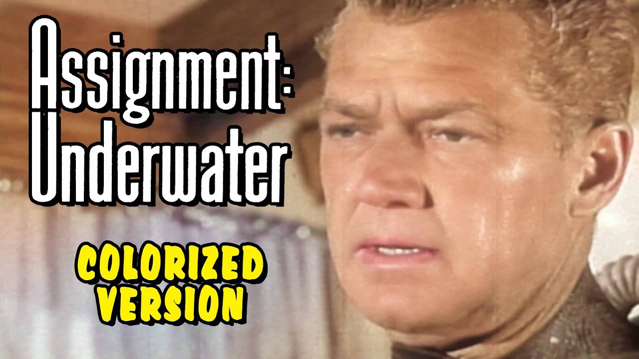Assignment Underwater  1950's Scuba TV drama "COLORIZED" "Rescue at Diamond Shoal"