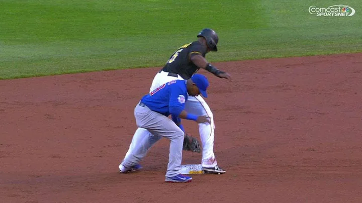 CHC@PIT: Polanco steals fourth bag of season