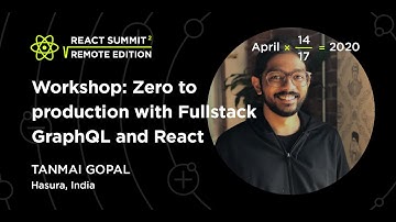 React Summit 2020 Workshop - Fullstack GraphQL with Hasura | Part - 1