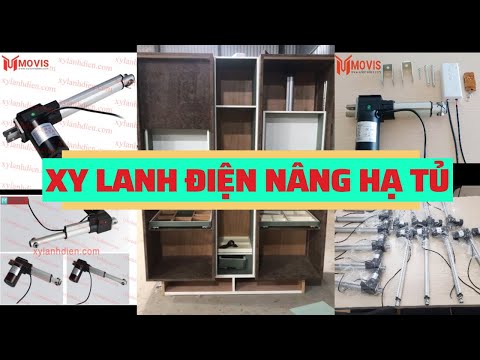 Video [NỘI THẤT] Xi lanh điện nâng hạ tủ tự động- xi lanh... - youtube