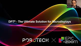 DPT® - The Ultimate Solution for Microdisplays @EPIC Online Technology Meeting